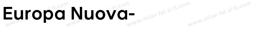 Europa Nuova字体转换